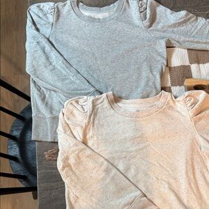 GAP Kids' Gray and Cream Sweatshirts